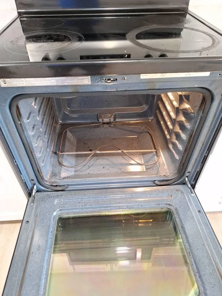 Oven cleaning after cleaning